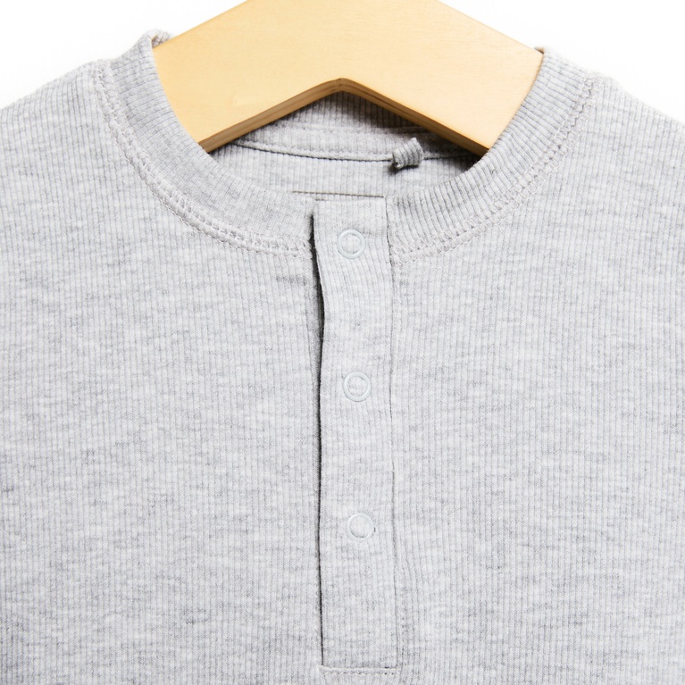 Pajamas "Sleepy ribbed" Grey Melange 2